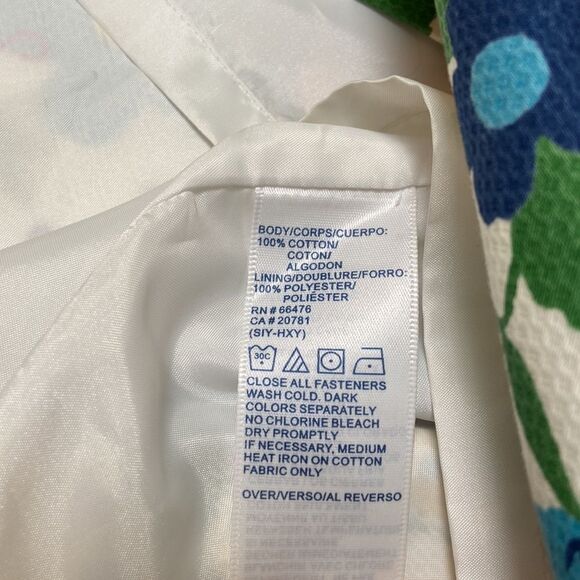 Tommy Hilfiger Retro Print Flower Cotton Dress Size 8 - Picture 11 of 14